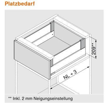 MERIVOBOX Einschubelement aus Glas, klar, NL 450, H: 95, Stärke: 8mm, seitlich (Set)